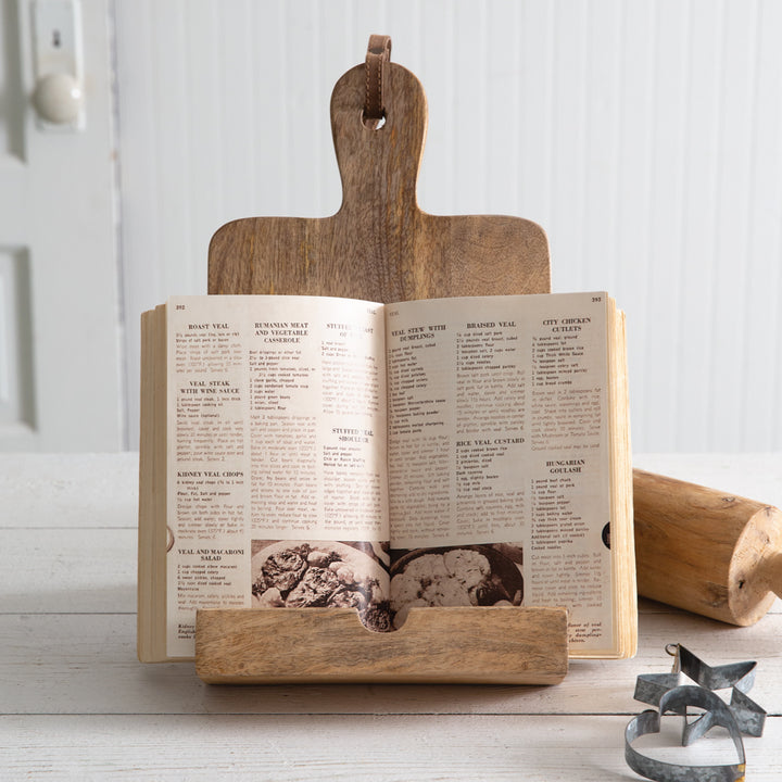 Cutting Board Cookbook Stand
